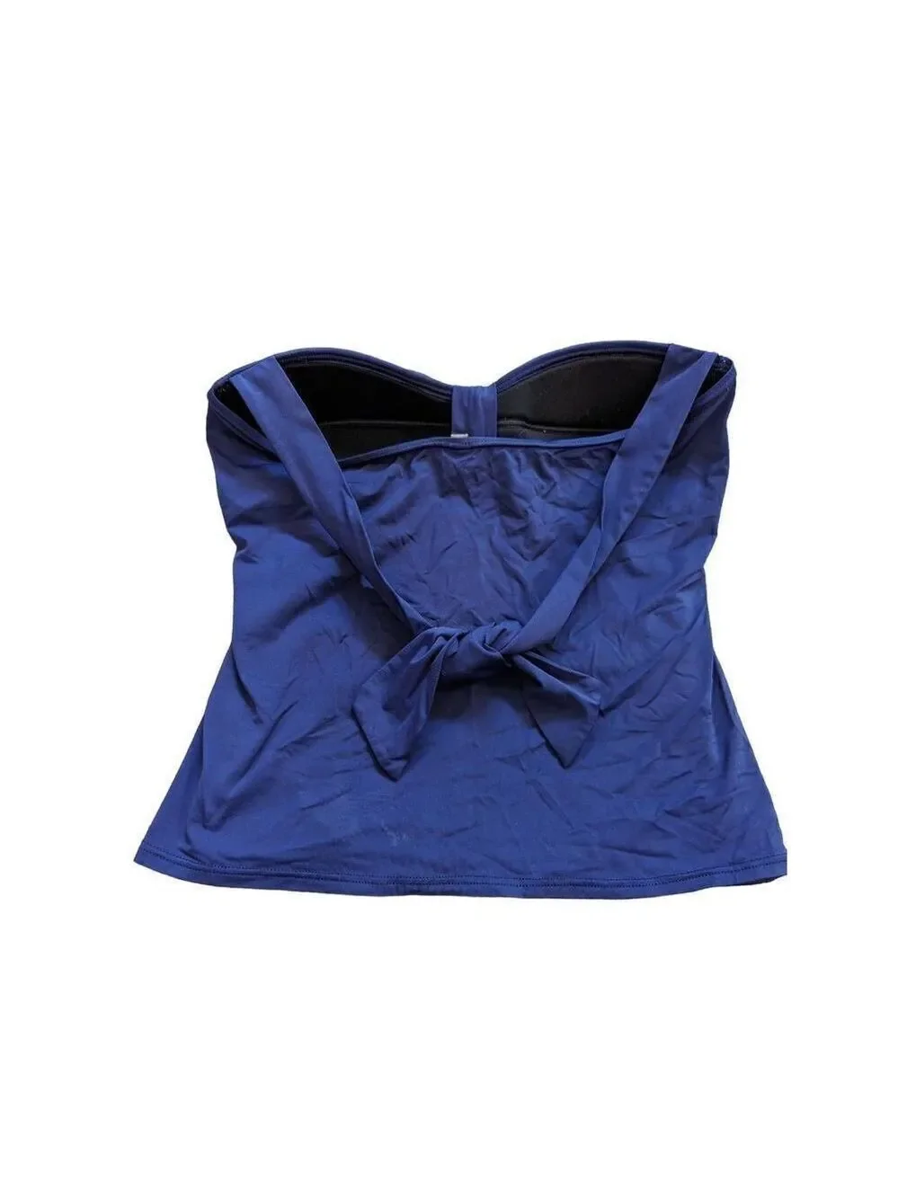 Tommy Bahama Women's Blue Tie Neck Tankini Top Size M